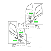HINGE,FR DOOR,UPR RH 1