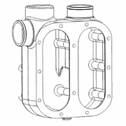 Transmission Cooler Housing for S60 14L DDEC V