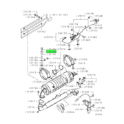 CAP,EXHAUST PIPE CLAMP BRACKET COLLAR 1