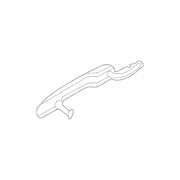 Exterior Door Handle - Left, Rear (Platinum)