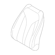 Seat Back Cushion Cover - Left, Front