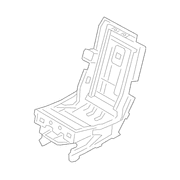 Frame Seat base Cushion <br>Seat 40/BLANK/40 - Right, Rear