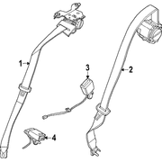 Seat Belt - Left, Rear