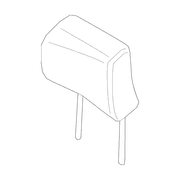 Cloth Headrest Cover and Pad <br>Headrest part of the Seat - Left, Right, Front