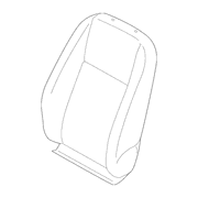 Seat Back Cushion Cover - Front, Driver