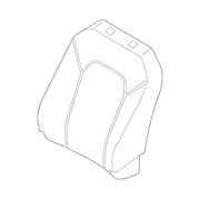 Seat Back Cushion Cover - Right, Front