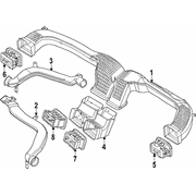 Dashboard Air Vent LOUVRE Louver <br>An opening in the that allows blown to reach compartment