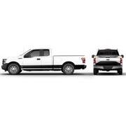 F-150 2021-2024 VISCO Matte Black Body Two Tone Stripe Kit