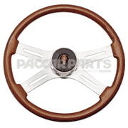 WHEEL-STEERING 18" FOUR SPOKE WOOD