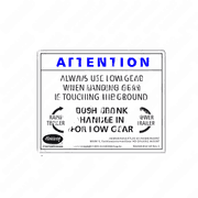 Instructional Decal