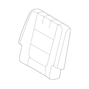 Seat Back Cushion Cover - Left, Rear