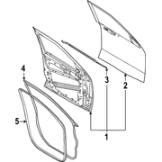 Door Shell - Left, Front