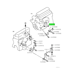 Mitsubishi FUSO® Truck Parts | Lubrication | Oil Line | Source One ...