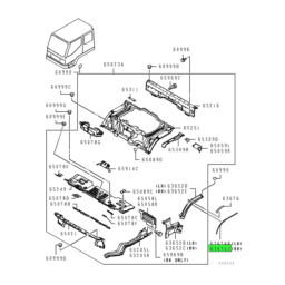 Mitsubishi FUSO® Truck Parts | Cab and Body | Front Floor