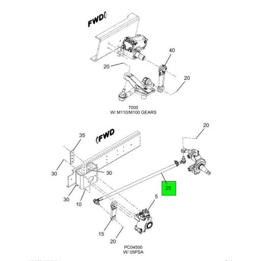 3818387C91 | Navistar International® | LINK STEERING DRAG