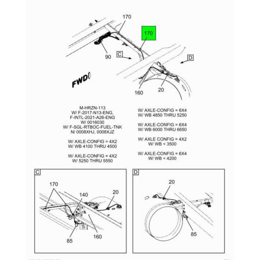 3560710C91 Navistar International | STRAP CABLE LOCK - 20