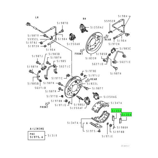 MC869451 Mitsubishi FUSO | Spring Front Brake Shoe Return | Source One ...