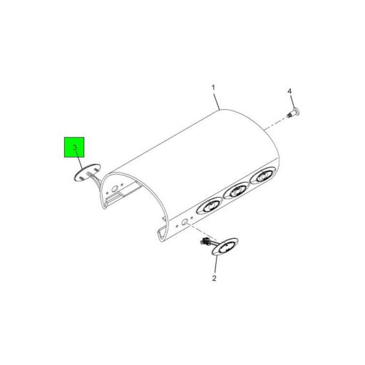 3828370C91 Navistar International | Red LED Clearance Light with Cover ...