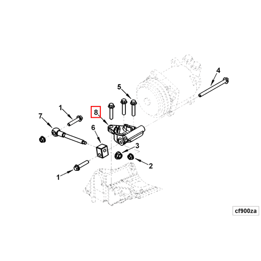 3944343 Cummins | Refrigerant Compressor Support | Source One Parts Center