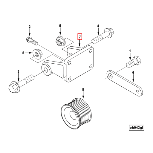3918544 Cummins | Alternator Support | Source One Parts Center