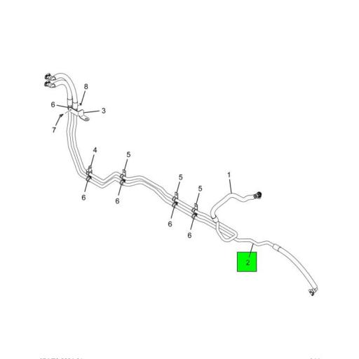 6119319C3 Navistar International® HOSE DEF COOLANT RETURN ASSEMBLY