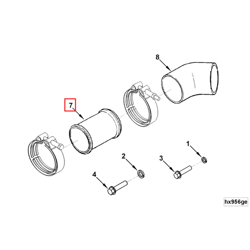 3971102 Cummins | Water Inlet Tube | Source One Parts Center