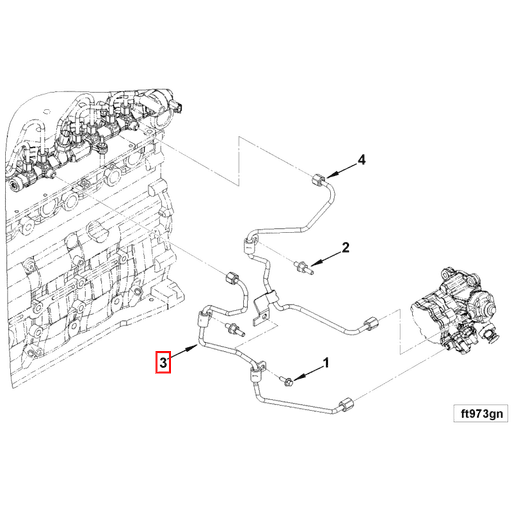 5306258 Cummins | Injector Fuel Supply Tube | Source One Parts Center