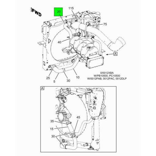 4055454C1 Navistar International | Radiator Outlet Hose | Source One ...