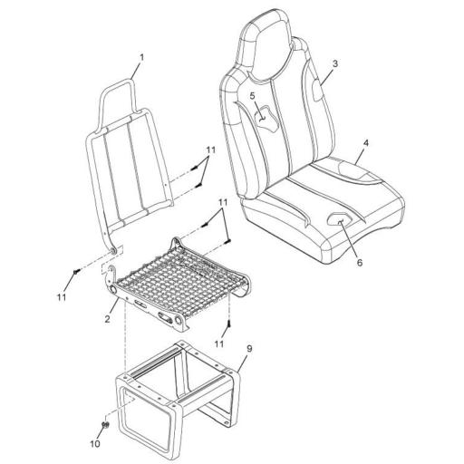 2509994C91 IC Bus | KIT FRONT BENCH SEAT TRACK | Source One