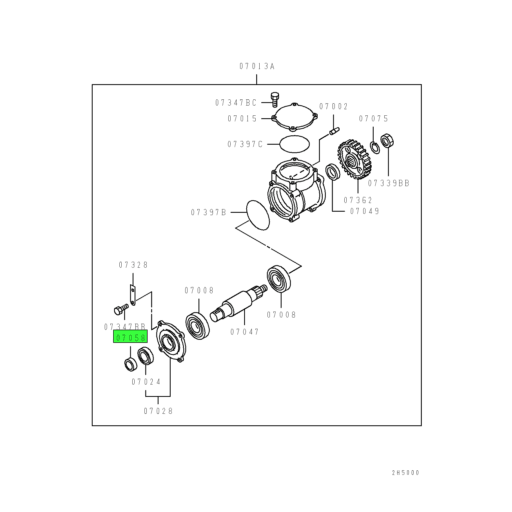 ME737123 Mitsubishi FUSO® Injection Pump Drive Shaft Sleeve