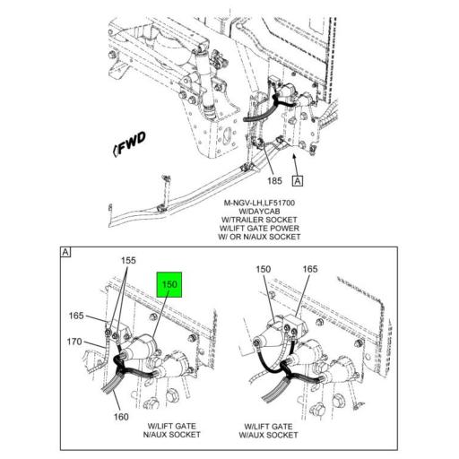 4197850C91 | Navistar International® | SOCKET TRAILER WITH CABLE 1 ...