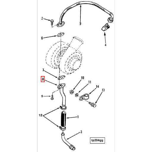 3048686 Cummins | Tur Oil Drain Tube | Source One Parts Center