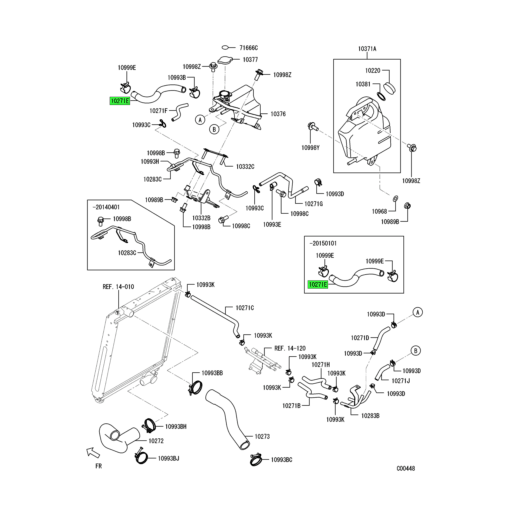 MK450920 | Mitsubishi FUSO® | Radiator Condenser Tank Hose