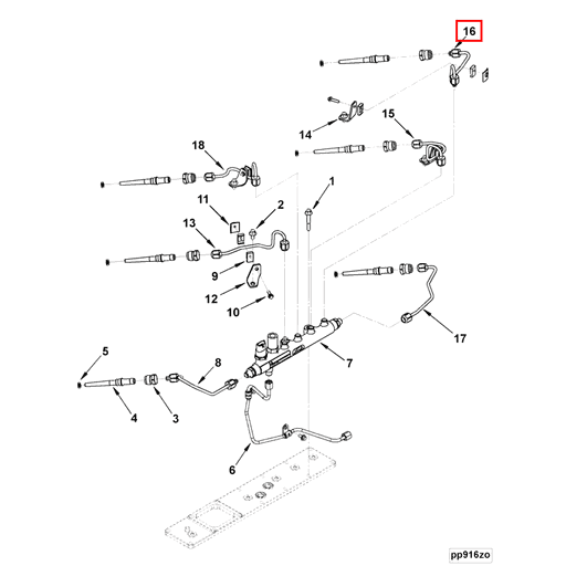 3957095 Cummins | Injector Fuel Supply Tube | Source One Parts Center