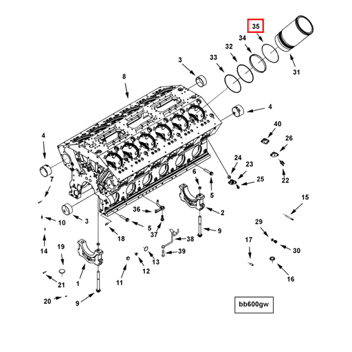 3088386 Cummins | Liner Seal Ring | Source One Parts Center