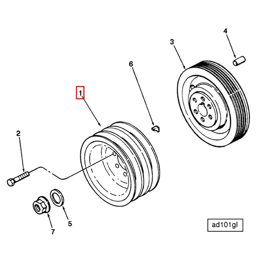 3023182 Cummins | Accessory Drive Pulley | Source One Parts Center