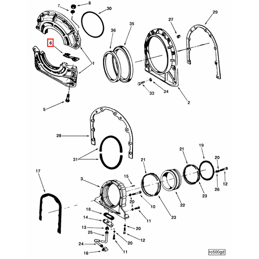 67396 Cummins | Rear Cover Gasket | Source One Parts Center