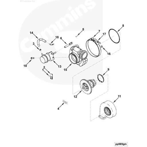 4955727 Cummins | Turbocharger Kit | Source One Parts Center