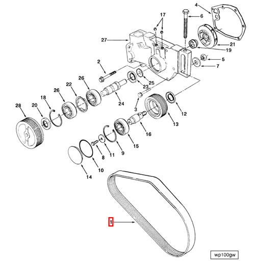 Belt 3686355 3865157 Cummins | V Ribbed Belt | Source One Parts Center