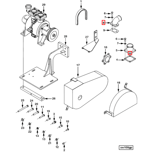 210916 Cummins | Radiator Connection | Source One Parts Center