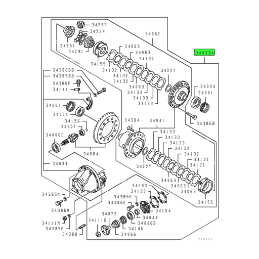 MC890860 | Mitsubishi FUSO® | Rear Differential Carrier Assembly