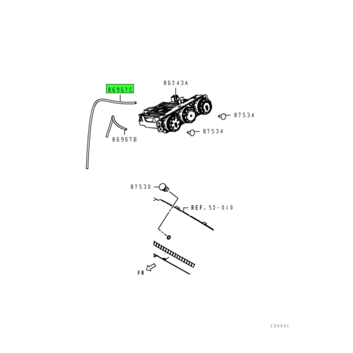 MK582676 | Mitsubishi FUSO® | Heater Control Equip Wire