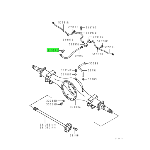 MA431825 Mitsubishi FUSO | Brake Fluid Line Clip | Source One Parts Center