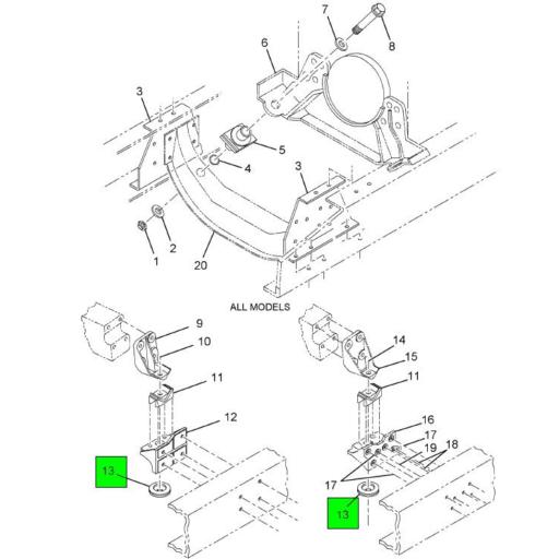 1664730C5 | Navistar International® | INSULATOR REAR SNUBBER ENGINE ...