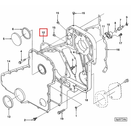 3917780 Cummins | Gear Cover Gasket | Source One Parts Center