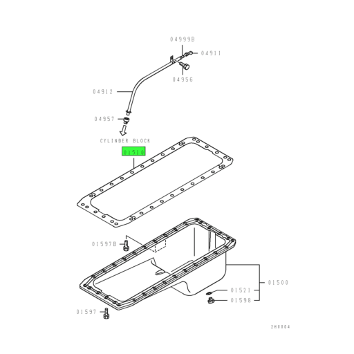 ME084656 Mitsubishi FUSO® Engine Oil Pan Gasket Source One Parts