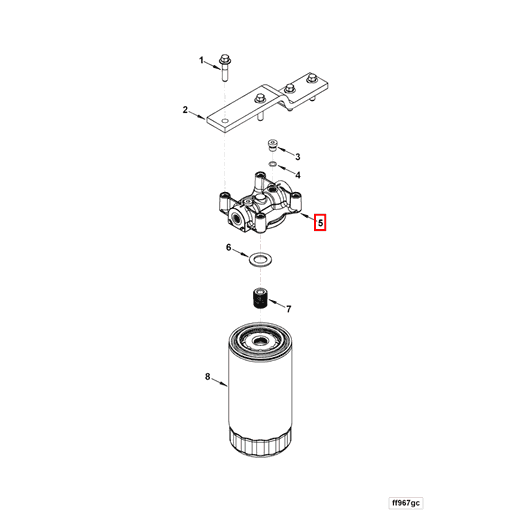 3969680 Cummins | Fuel Filter Head | Source One Parts Center