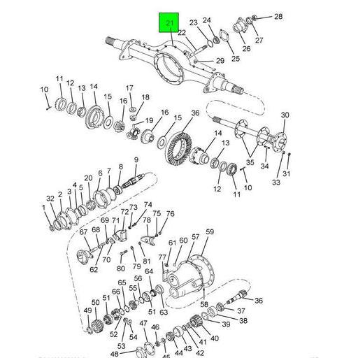 507783C91 Navistar International | Rear and Forward Drive Axle Housing ...