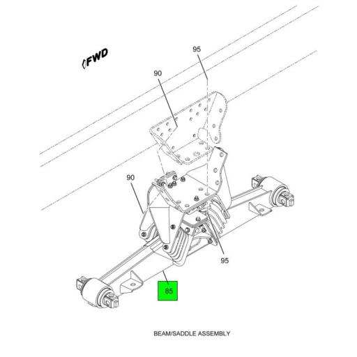 3587886C92 Navistar International® SADDLERR SPR/EQUAL HMX460 Source One Parts Center
