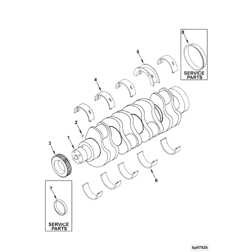3802084 Cummins | Crankshaft Thrust Bearing | Source One Parts Center